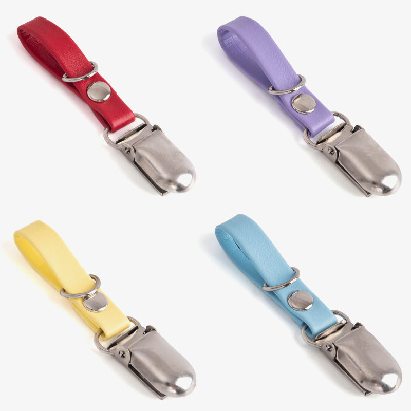 Wholesale 100pcs Creative Colorful Keychain PU Leather Duckbill Keychain